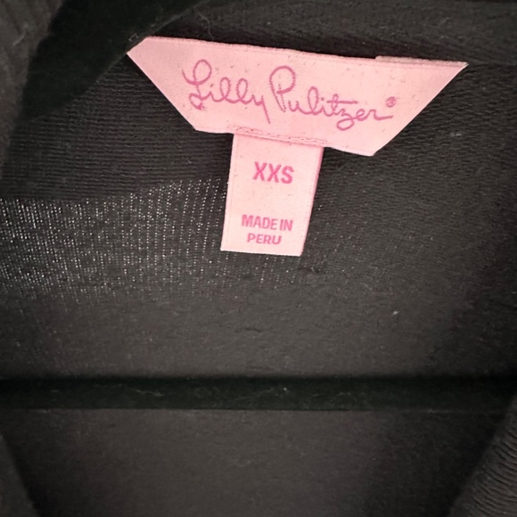 Lilly Pulitzer Elyssa Wrap Knit Cardigan Sweater Black XXS - Picture 3 of 8